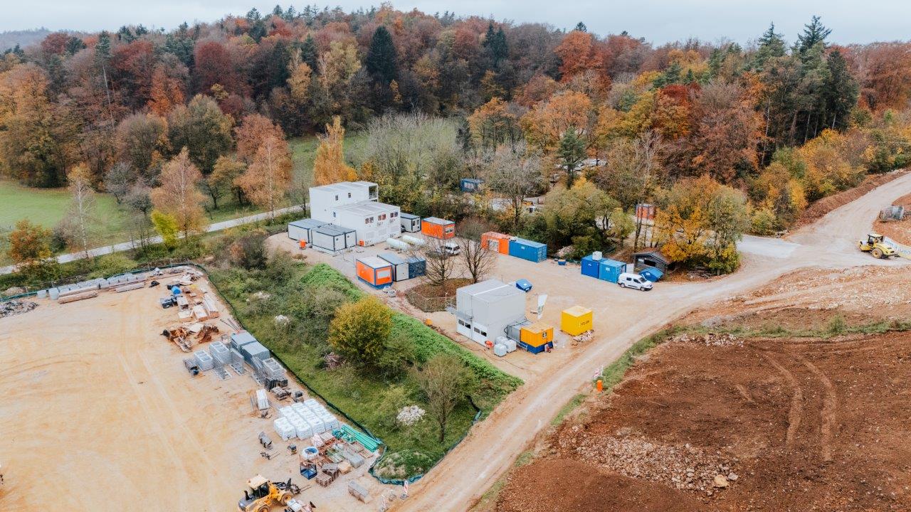 Baustelle Oberbecken Pumpspeicherkraftwerk Happurg 