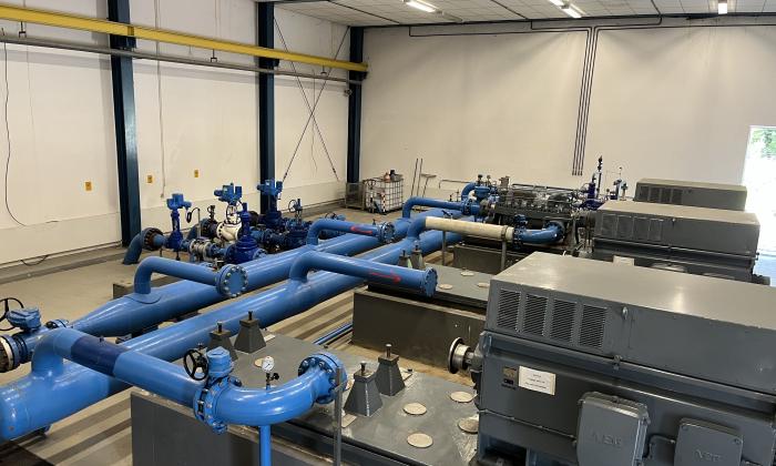 Schaffung einer Kaverne durch Aussolung - Pumpenhaus