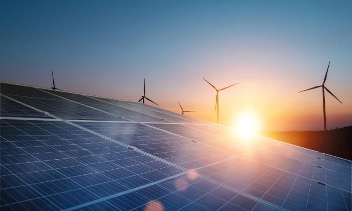 Renewables solar and wind energy