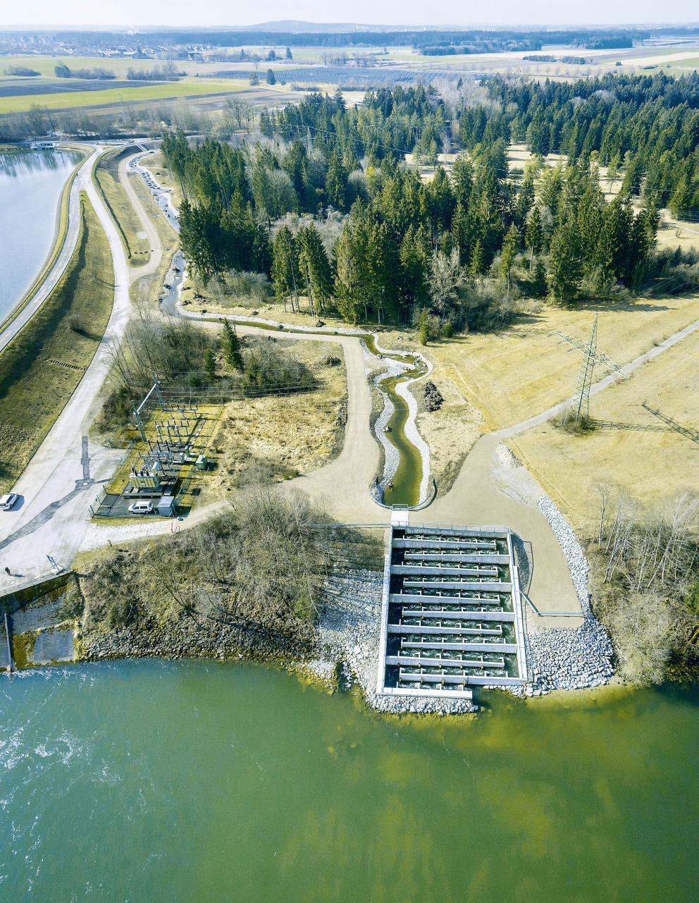 Lech Fischaufstieg am Kraftwerk Kaufering