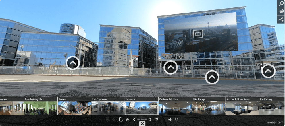 Preview image on the VR Tour: Uniper main building in Düsseldorf from the outside