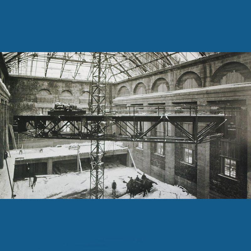  Fertigstellung des Daches im Walchenseekraftwerk 