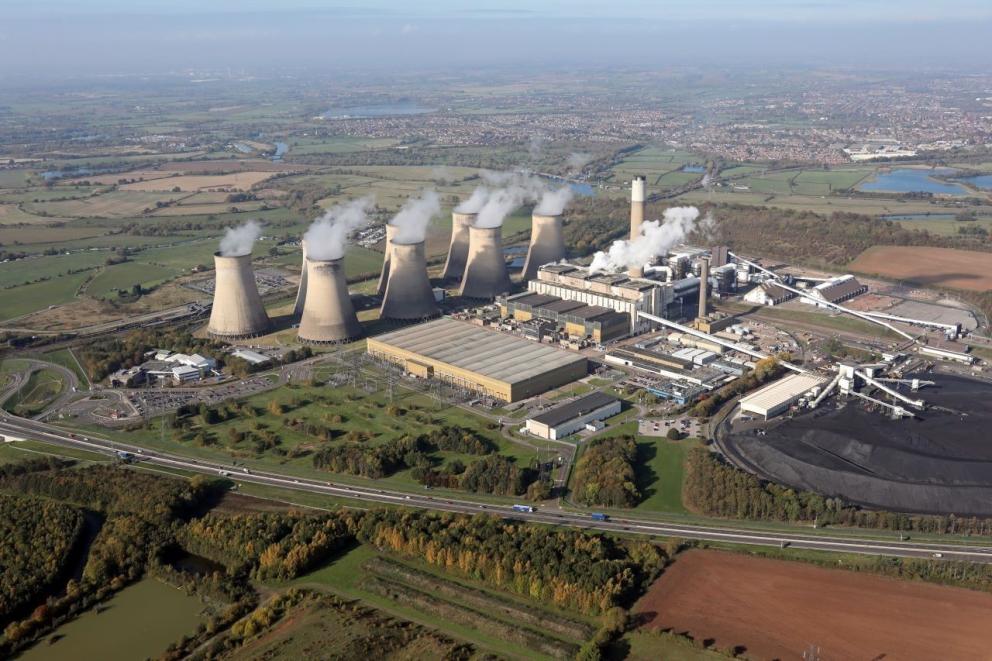 Ratcliffe on Soar power station site aerial