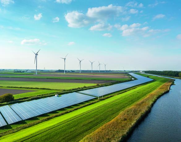 wind and solar farm
