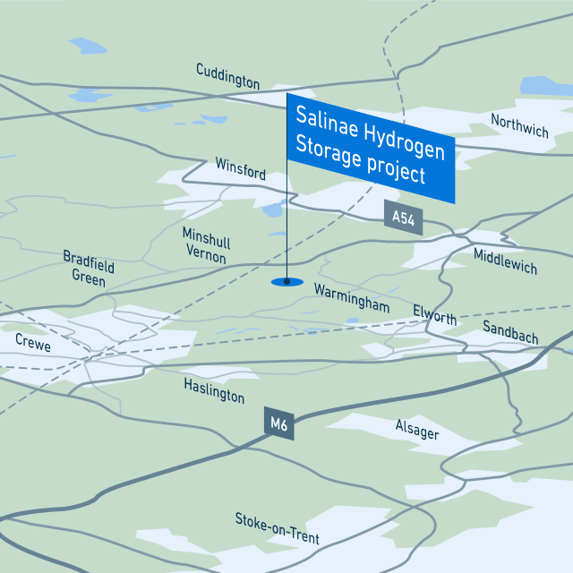 Salinae Hydrogen Storage project map