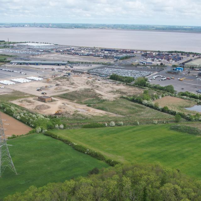 Killingholme Low Carbon Power project site aerial